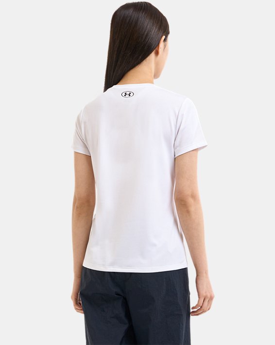 女士UA Tech™短袖T恤 in White image number 1